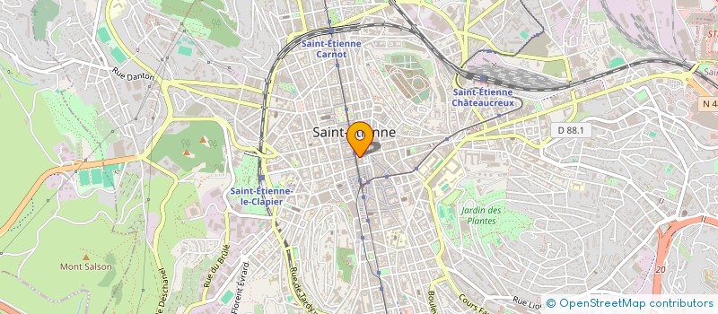 localisation de l'entreprise J & M PROMOTION à SAINT-ETIENNE
