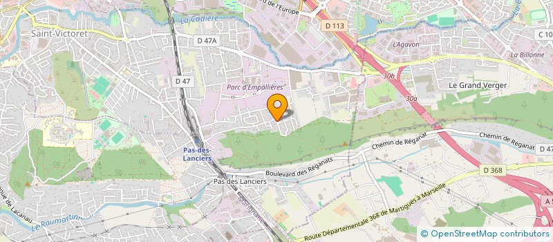 localisation de l'entreprise J.M.R.  SAINT-VICTORET