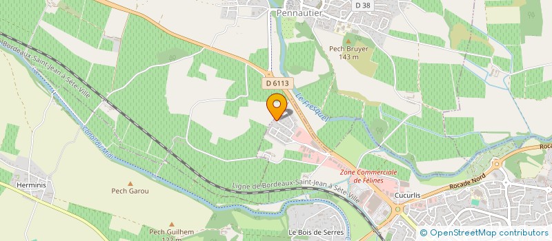 localisation de l'entreprise J.M.R.  CARCASSONNE