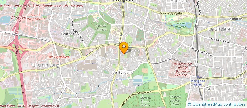 localisation de l'entreprise J.M.R.C.  MERIGNAC