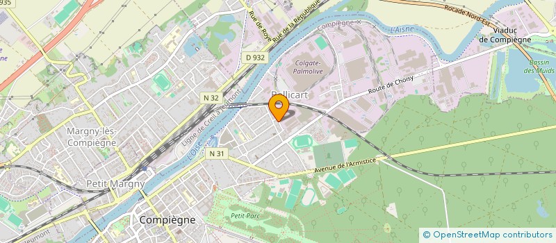 localisation de l'entreprise J.M. RENAULT à COMPIEGNE