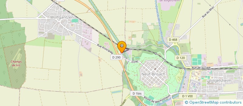 localisation de l'entreprise J'M ROSCH  NEUF-BRISACH