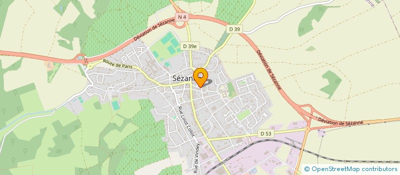 localisation de l'entreprise J.M.ROUX à SEZANNE