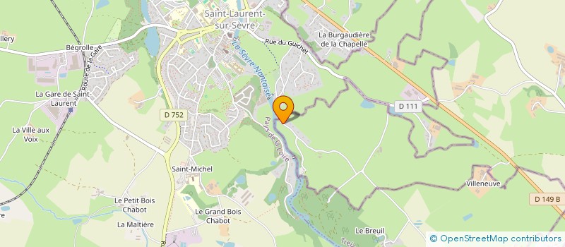 localisation de l'entreprise J M S à MAULEON