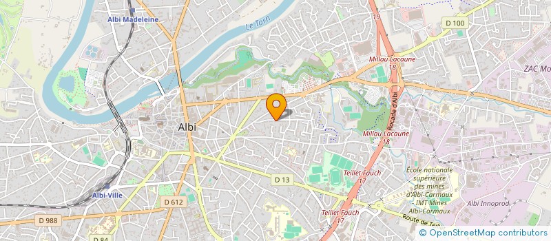 localisation de l'entreprise J.M.S. à ALBI