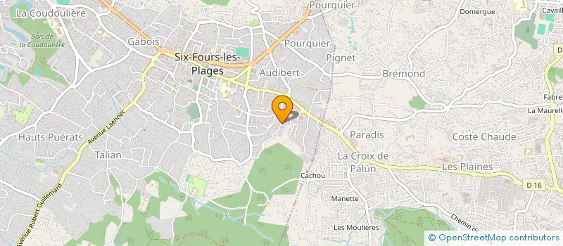 localisation de l'entreprise J.M.S à SIX-FOURS-LES-PLAGES