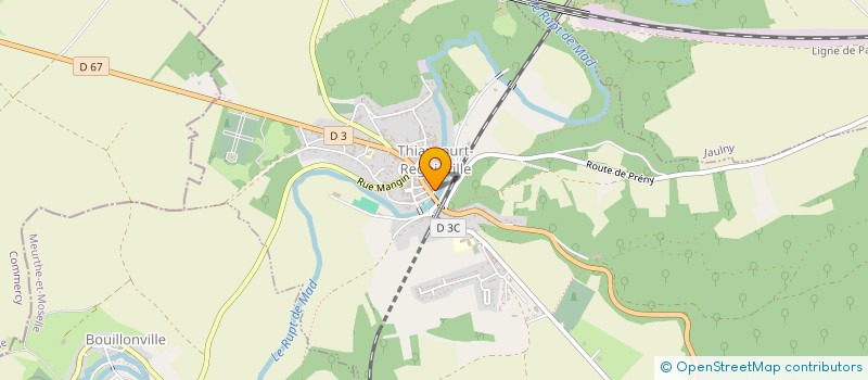 localisation de l'entreprise J.M.S.M.C  THIAUCOURT-REGNIEVILLE