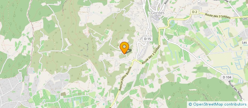 localisation de l'entreprise J.M.SONA  GORDES