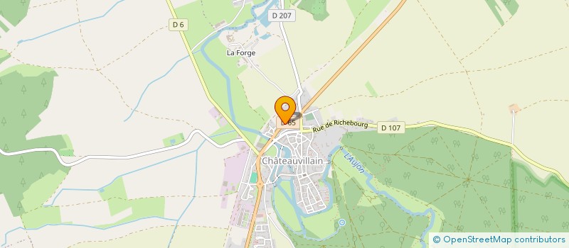 localisation de l'entreprise J.M.T à CHATEAUVILLAIN