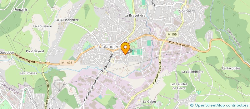 localisation de l'entreprise J.M.T. ELEC à LA TALAUDIERE