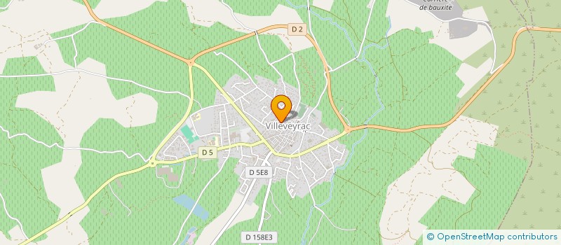 localisation de l'entreprise J.M. TRANSPORT  VILLEVEYRAC