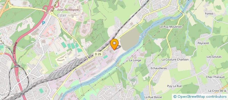 localisation de l'entreprise J.M.V. à LE PALAIS-SUR-VIENNE