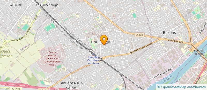 localisation de l'entreprise J&M XIII  HOUILLES