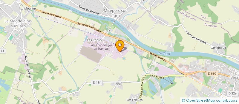 localisation de l'entreprise J.MAKADAM  BESSIERES