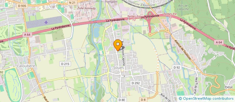 localisation de l'entreprise J.MARC DECROIX  SOUES