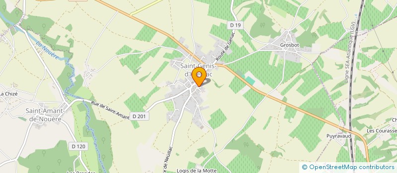 localisation de l'entreprise J.MARC PANNETIER à SAINT-GENIS-D'HIERSAC