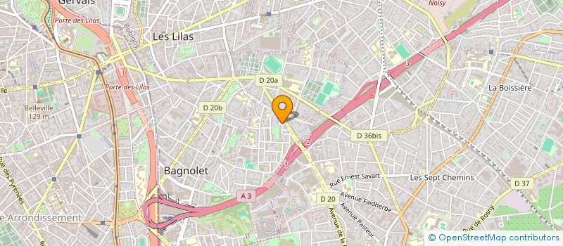 localisation de l'entreprise J MARCHE BAGNOLET à BAGNOLET