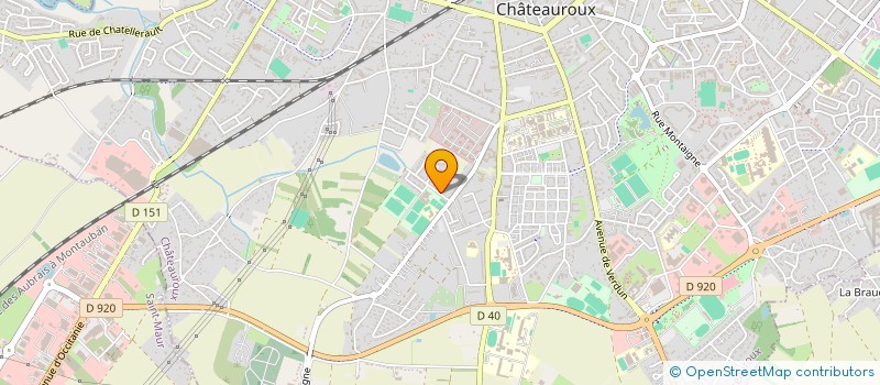 localisation de l'entreprise J. MARINE à CHATEAUROUX