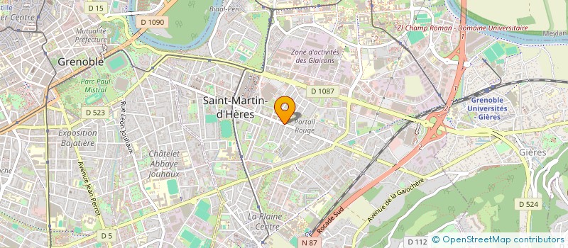 localisation de l'entreprise J-MART à SAINT-MARTIN-D'HERES