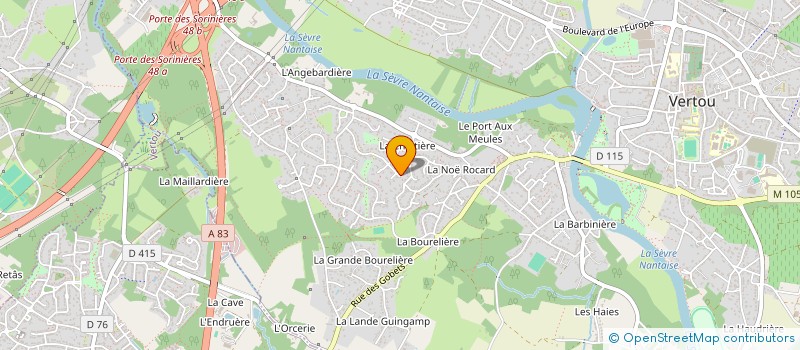 localisation de l'entreprise J.MARTINEZ IMMOBILIER à VERTOU