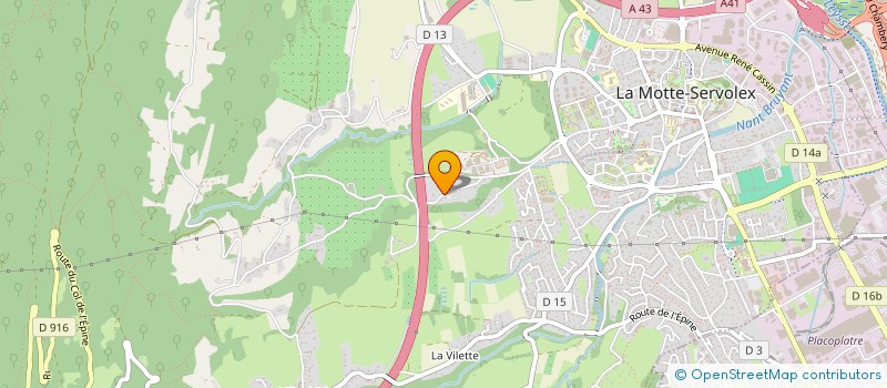 localisation de l'entreprise J. MILLON PAYSAGISTE à LA MOTTE-SERVOLEX