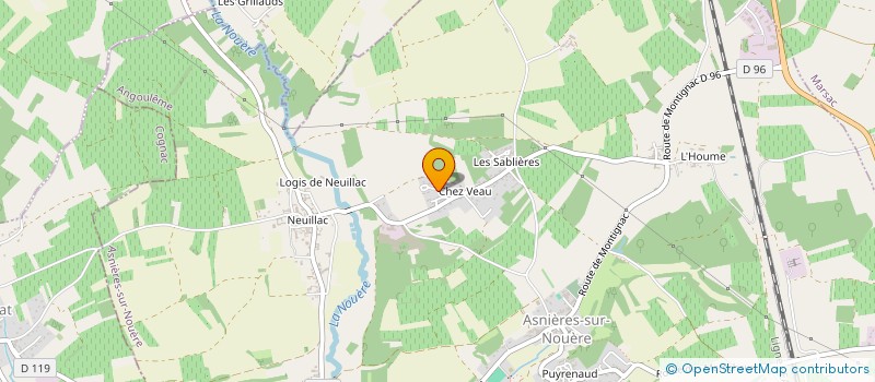 localisation de l'entreprise J. MONTANOLA ET COMPAGNIE à ASNIERES-SUR-NOUERE