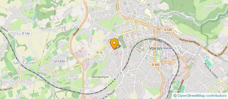 localisation de l'entreprise J.MORIAUD INVEST à VOIRON