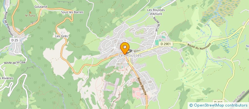 localisation de l'entreprise J&MS FOOD AND HOSPITALITY BRANCH SASU à LES ROUSSES