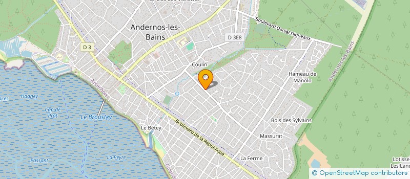 localisation de l'entreprise J.MYC  ANDERNOS-LES-BAINS