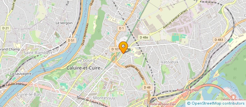 localisation de l'entreprise J.N.B  CALUIRE-ET-CUIRE