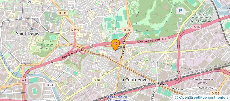 localisation de l'entreprise J.N.C à LA COURNEUVE