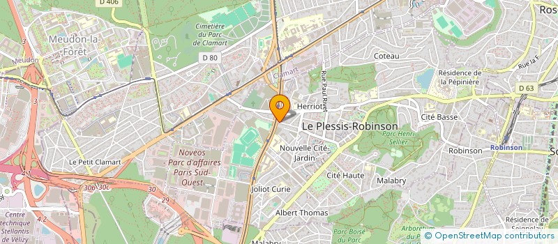 localisation de l'entreprise J.N.C DU PLESSIS à LE PLESSIS-ROBINSON