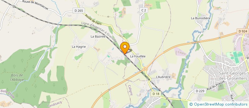 localisation de l'entreprise J.N.C.TERRASSEMENTS à FLERS