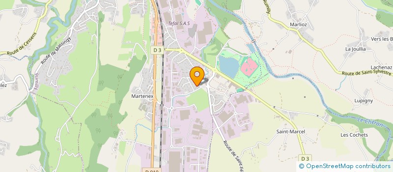 localisation de l'entreprise J.N.F.  RUMILLY