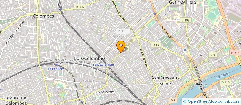 localisation de l'entreprise J.N.J. à BOIS-COLOMBES