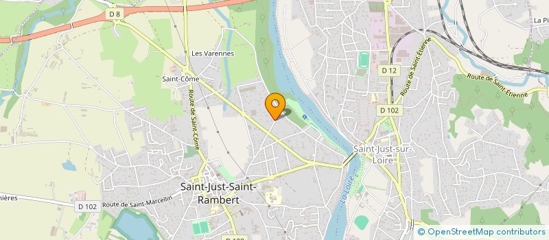 localisation de l'entreprise J.N.L. IMMO à SAINT-JUST-SAINT-RAMBERT