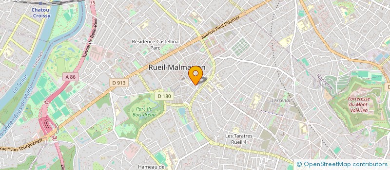 localisation de l'entreprise J & N MOLLIERE à RUEIL-MALMAISON