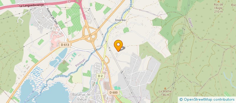 localisation de l'entreprise J.N.S.  BALARUC-LE-VIEUX