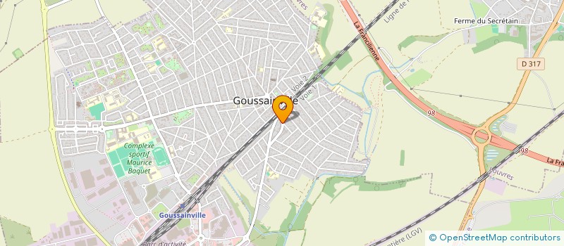 localisation de l'entreprise J.N. TELECOM  GOUSSAINVILLE