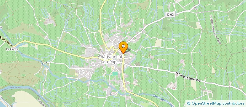 localisation de l'entreprise J.O.  CHATEAUNEUF-DU-PAPE