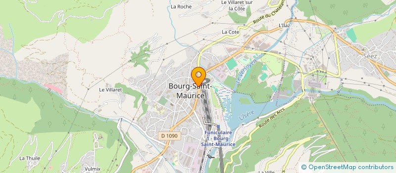 localisation de l'entreprise J.O.D.J. à BOURG-SAINT-MAURICE