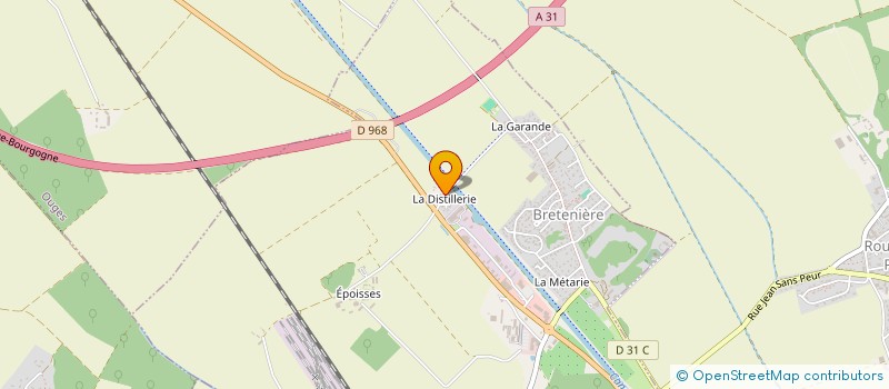 localisation de l'entreprise J.O.L.  BRETENIERE