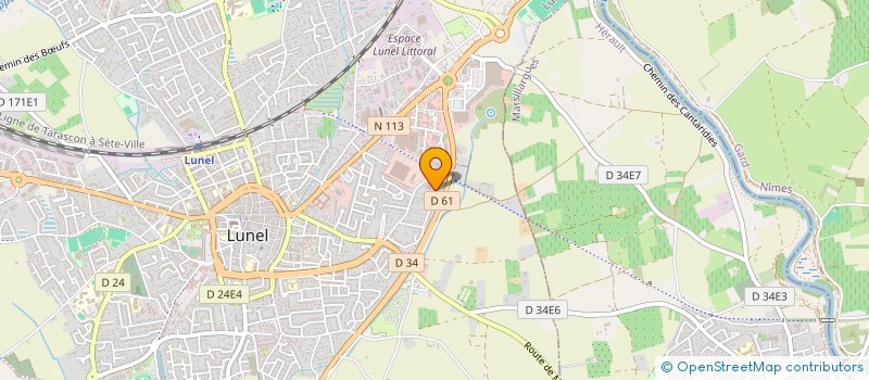 localisation de l'entreprise J O M  LUNEL