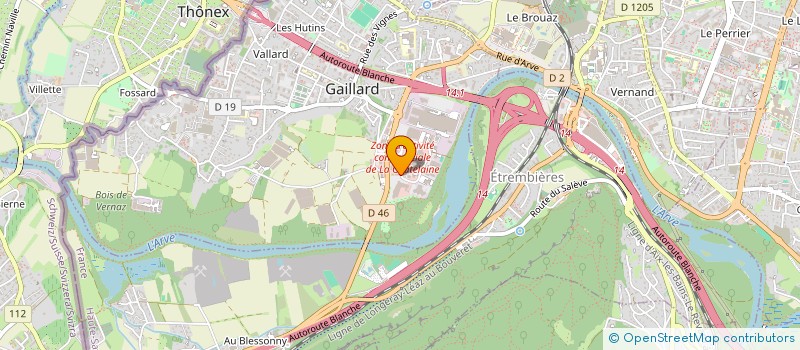 localisation de l'entreprise J.O. NETTOYAGE SERVICES à GAILLARD