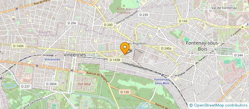 localisation de l'entreprise J O R A D à VINCENNES