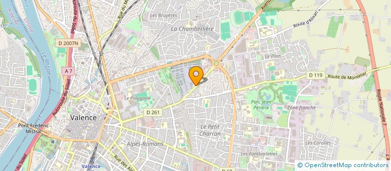 localisation de l'entreprise J.O.S à VALENCE