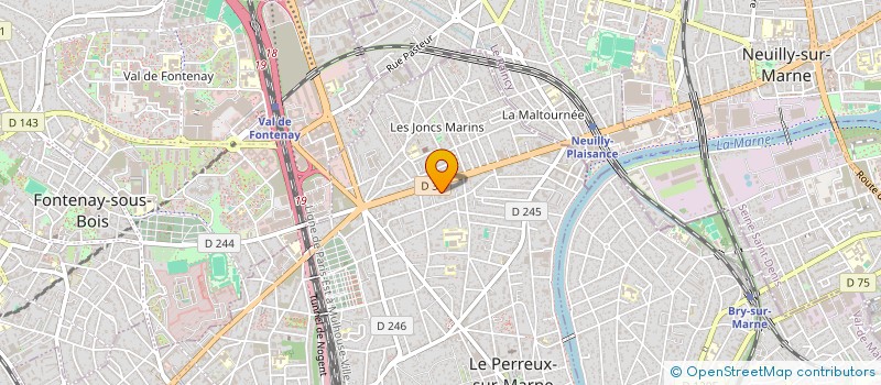 localisation de l'entreprise J.O.S  LE PLESSIS-TREVISE