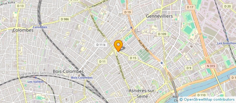 localisation de l'entreprise J&O SERVICES  ASNIERES-SUR-SEINE