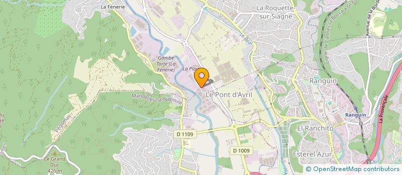 localisation de l'entreprise J OBE à LA ROQUETTE-SUR-SIAGNE