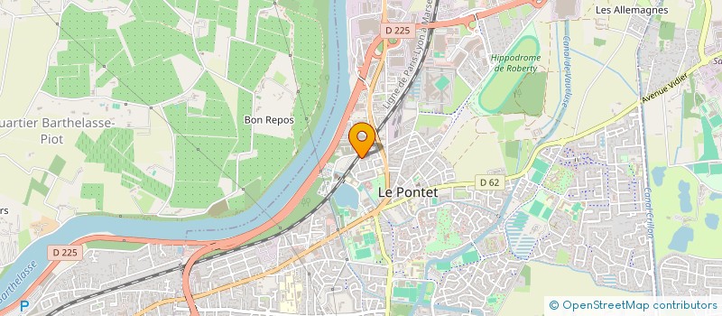 localisation de l'entreprise J'OFFRE  LE PONTET